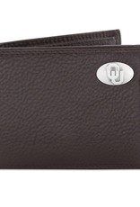 Zep-Pro Zep-Pro Brown Pebble Grain Passcase Wallet