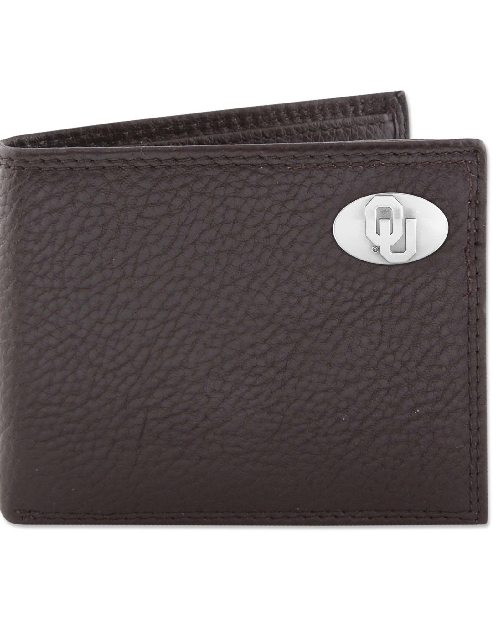 Zep-Pro Zep-Pro Brown Pebble Grain Bi-Fold Wallet