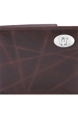 Zep-Pro Zep-Pro Brown Wrinkle Passcase Wallet