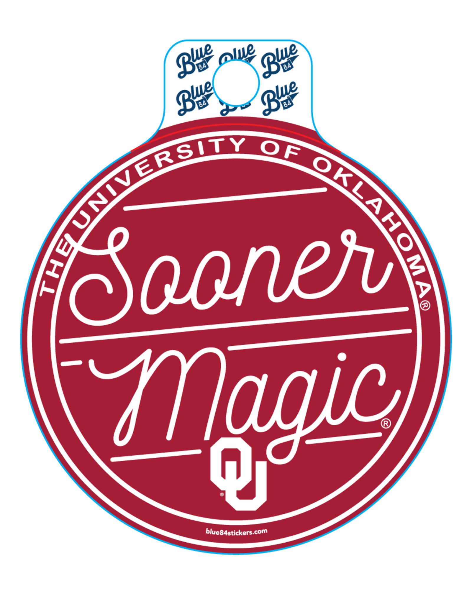 Blue 84 Blue 84 Sooner Magic Sticker