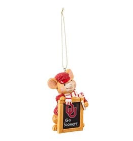 Team Sports America OU Holiday Mouse Ornament