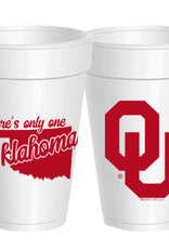 Sassy Cups 16oz Only One Oklahoma Styrofoam Cup (10 pack)