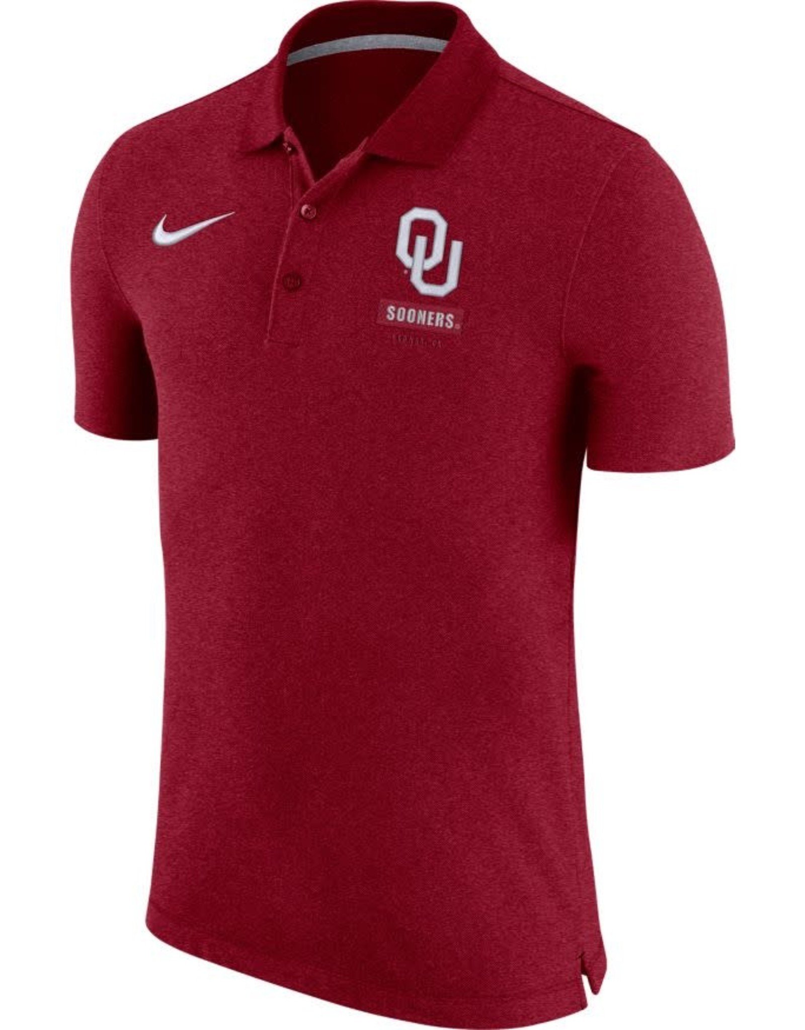 Nike Men's Nike OU Sooners/Norman Solid Polo Crimson