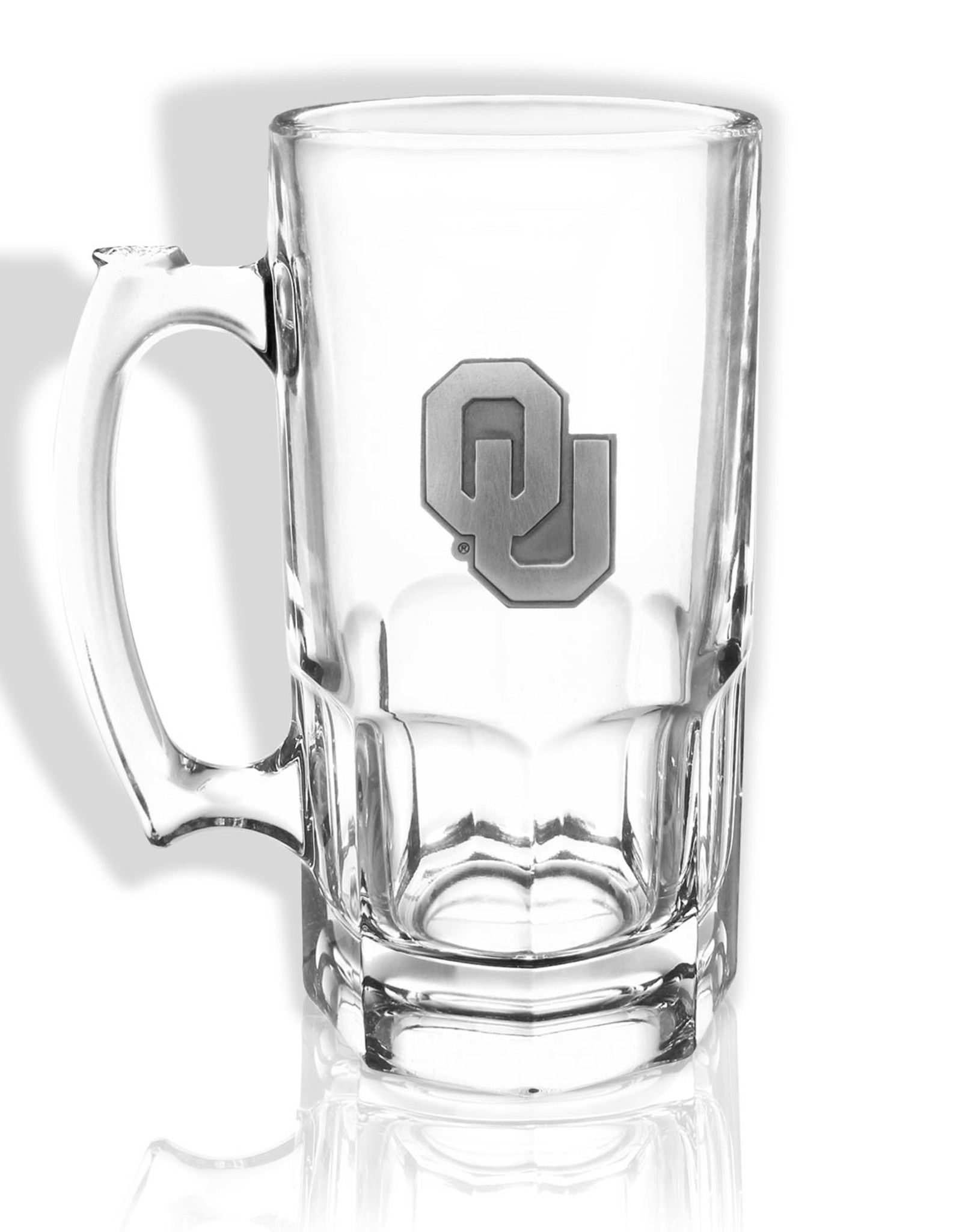 Sparta OU 1 Liter Glass Mug w/ Pewter Emblem