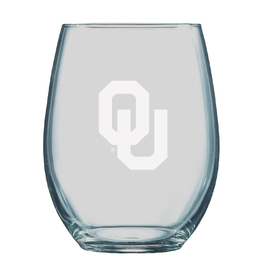 LXG LXG Etched OU 21oz Boulder Stemless Wine Glass