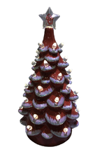 Santa's Workshop OU 14" Lighted Ceramic Tree