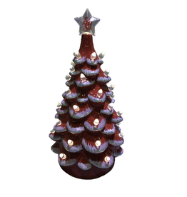 Santa's Workshop OU 14" Lighted Ceramic Tree