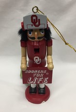 Santa's Workshop OU Sooners For Life 6" Ornament