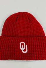 Top of the World TOW Waffles Oklahoma Crimson Knit Hat