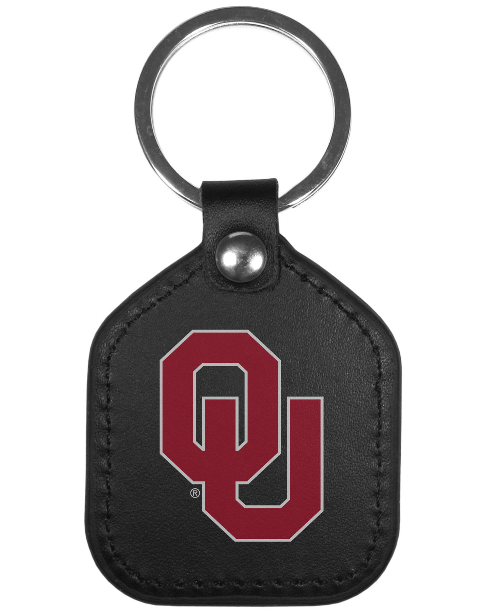 Siskiyou Oklahoma Sooners Leather Square Key Chains