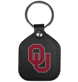 Siskiyou Oklahoma Sooners Leather Square Key Chains
