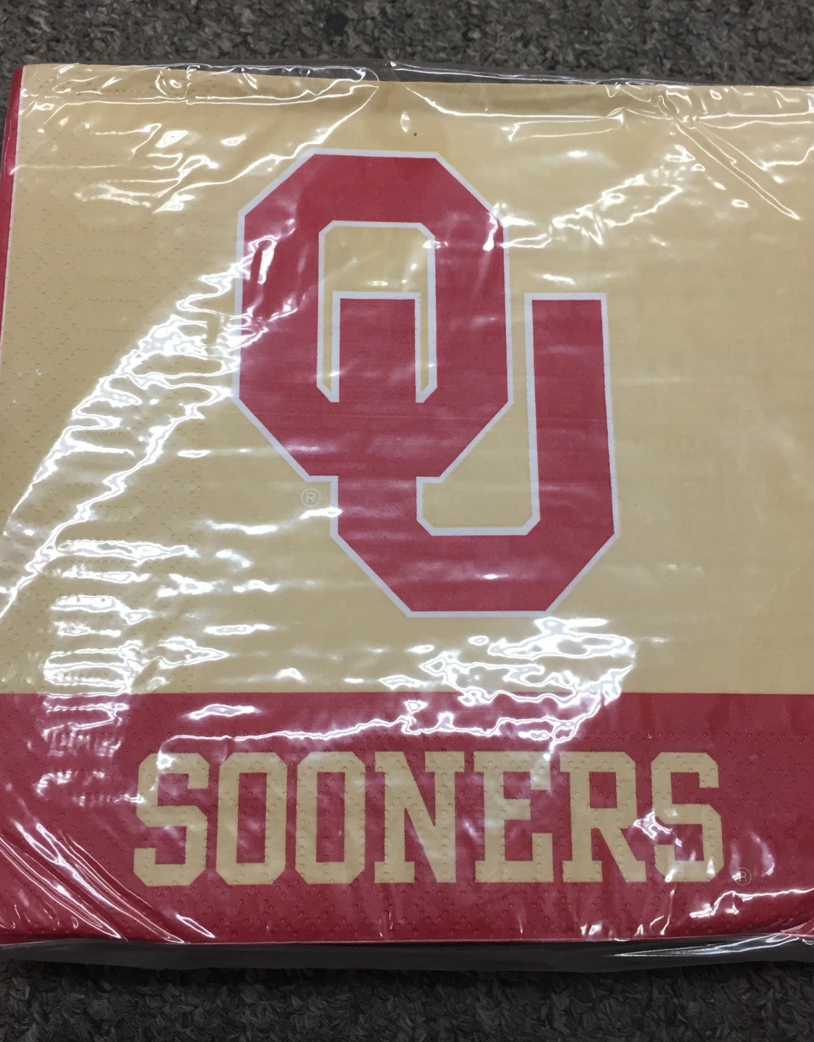 OU Luncheon Napkins 50 pack (6.5"x6.5" folded)