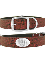 Zep-Pro Zep-Pro OU Concho Football Grain Leather Dog Collar