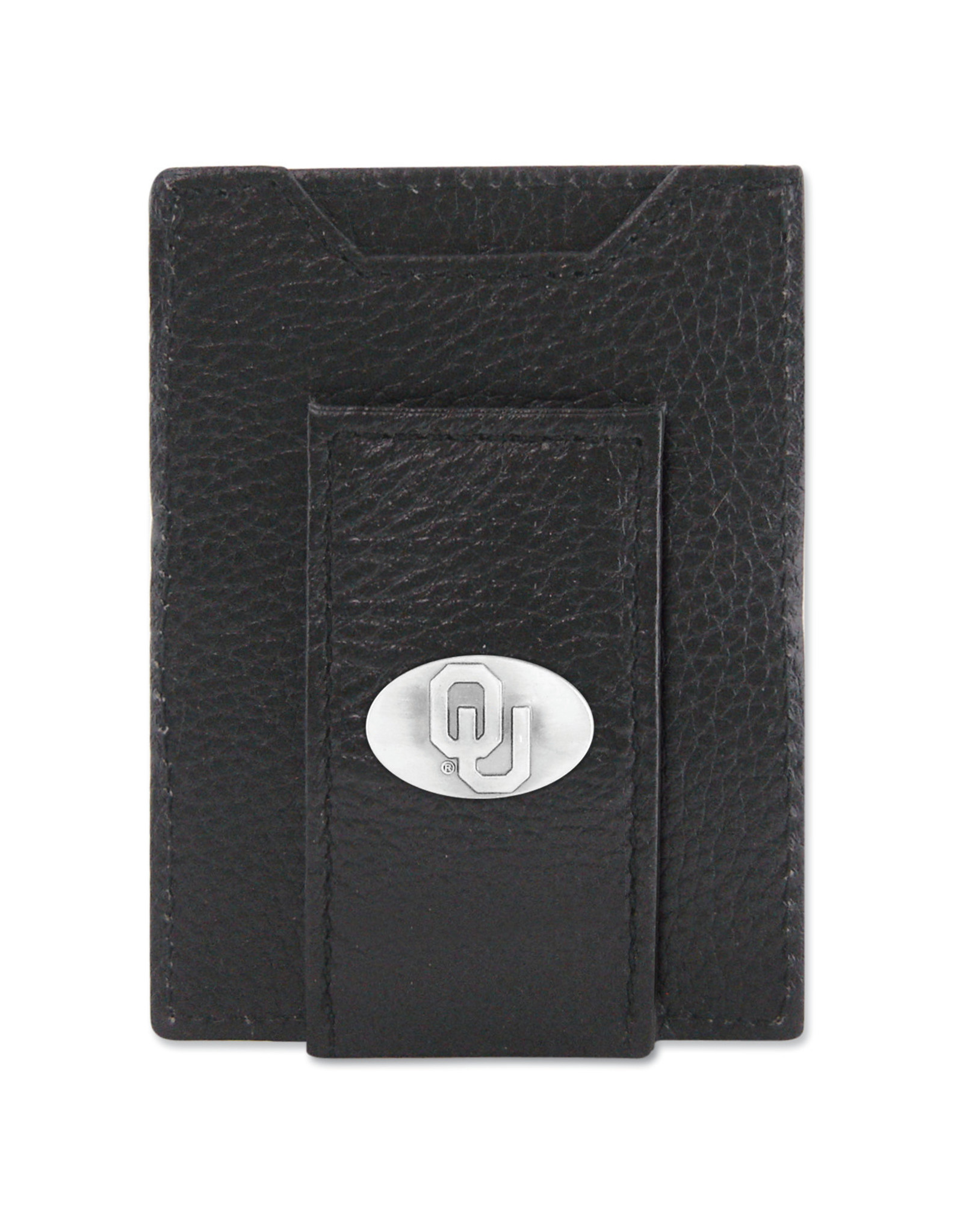 Zep-Pro Zep-Pro Black Pebble Grain Front Pocket Wallet