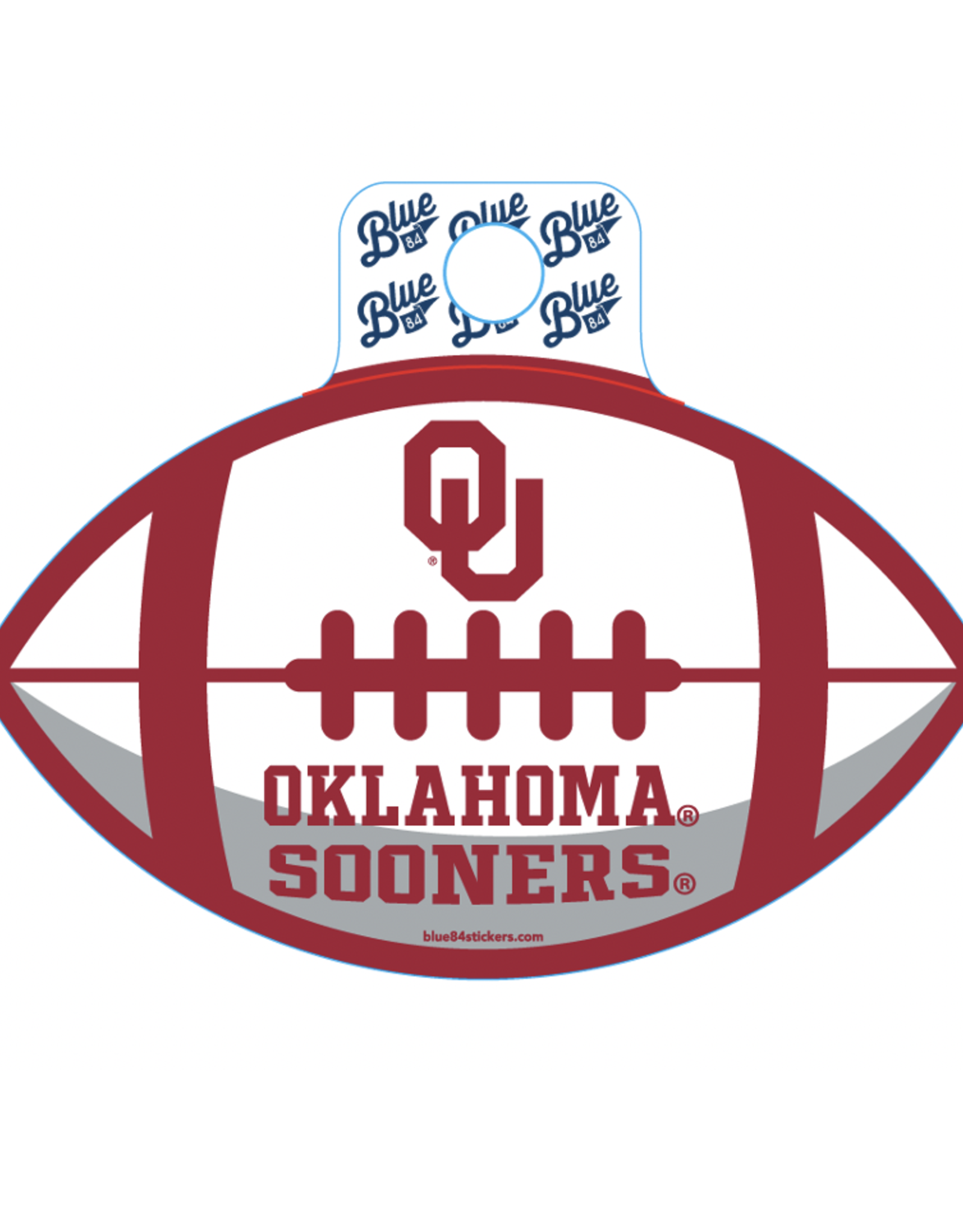 Blue 84 Blue 84 Oklahoma Football Sticker