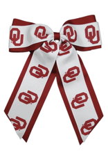 USA Licensed Bows Oklahoma Sooners Jumbo Cheer Pony USA Licensed Bows Oklahoma Sooners Jumbo Cheer Pony