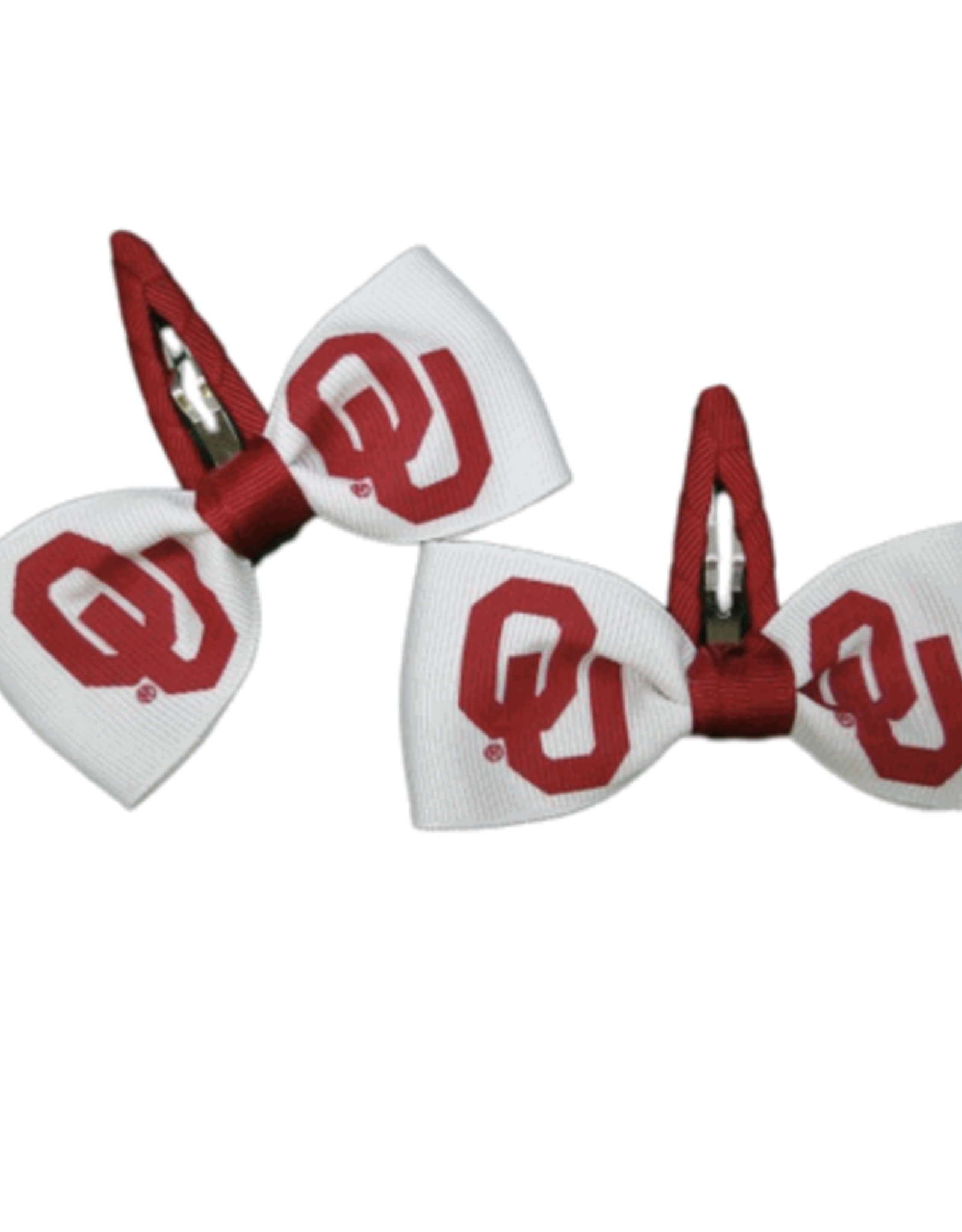 USA Licensed Bows Oklahoma Sooners Hair Clippies