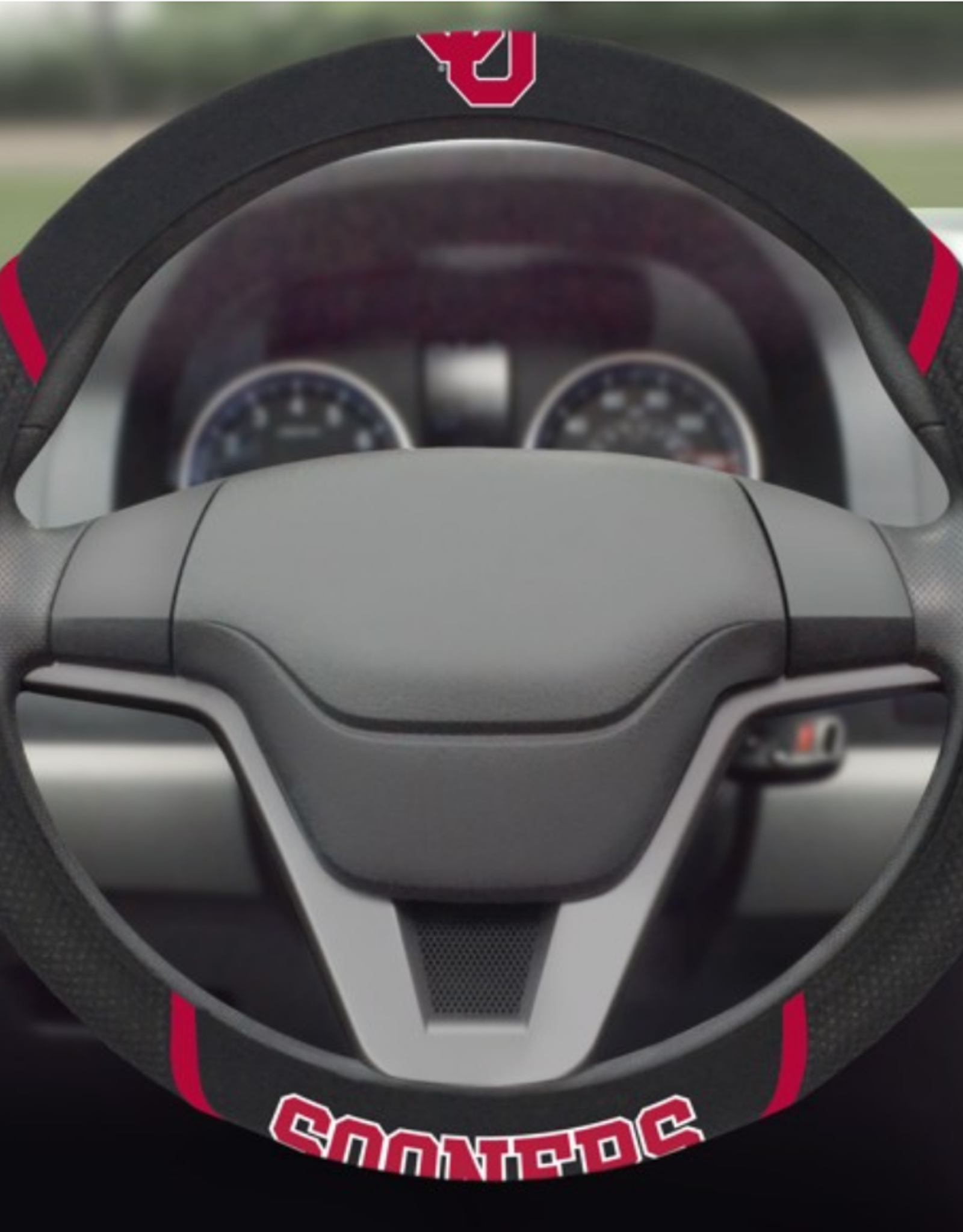 Fanmats OU Sooners Steering Wheel Cover  15"x15"