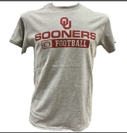 Gildan Basic Cotton Tee Oklahoma Football Athletic Grey