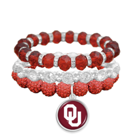 Women's Alabama Crimson Tide Enamel Silicone Bali Bracelet