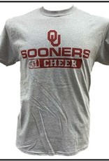 Gildan Basic Cotton Tee Oklahoma Cheer Athletic Grey