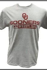 Gildan Basic Cotton Tee Oklahoma Wrestling Athletic Grey