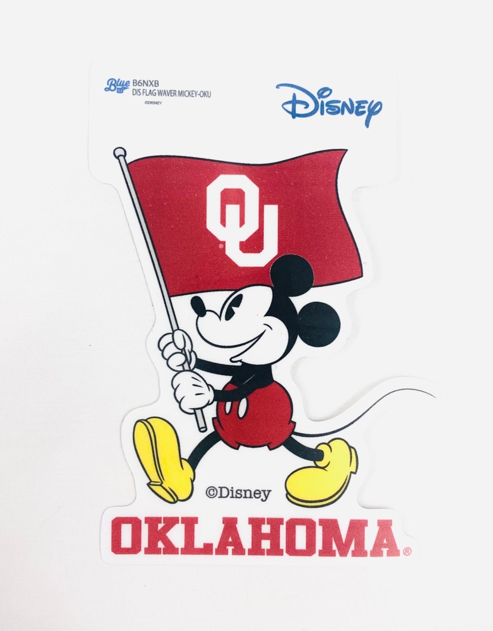 Blue 84 Mickey Mouse Flag Waiver Sticker - Balfour of Norman