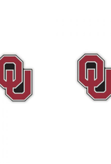 WinCraft OU Crimson Logo Earrings