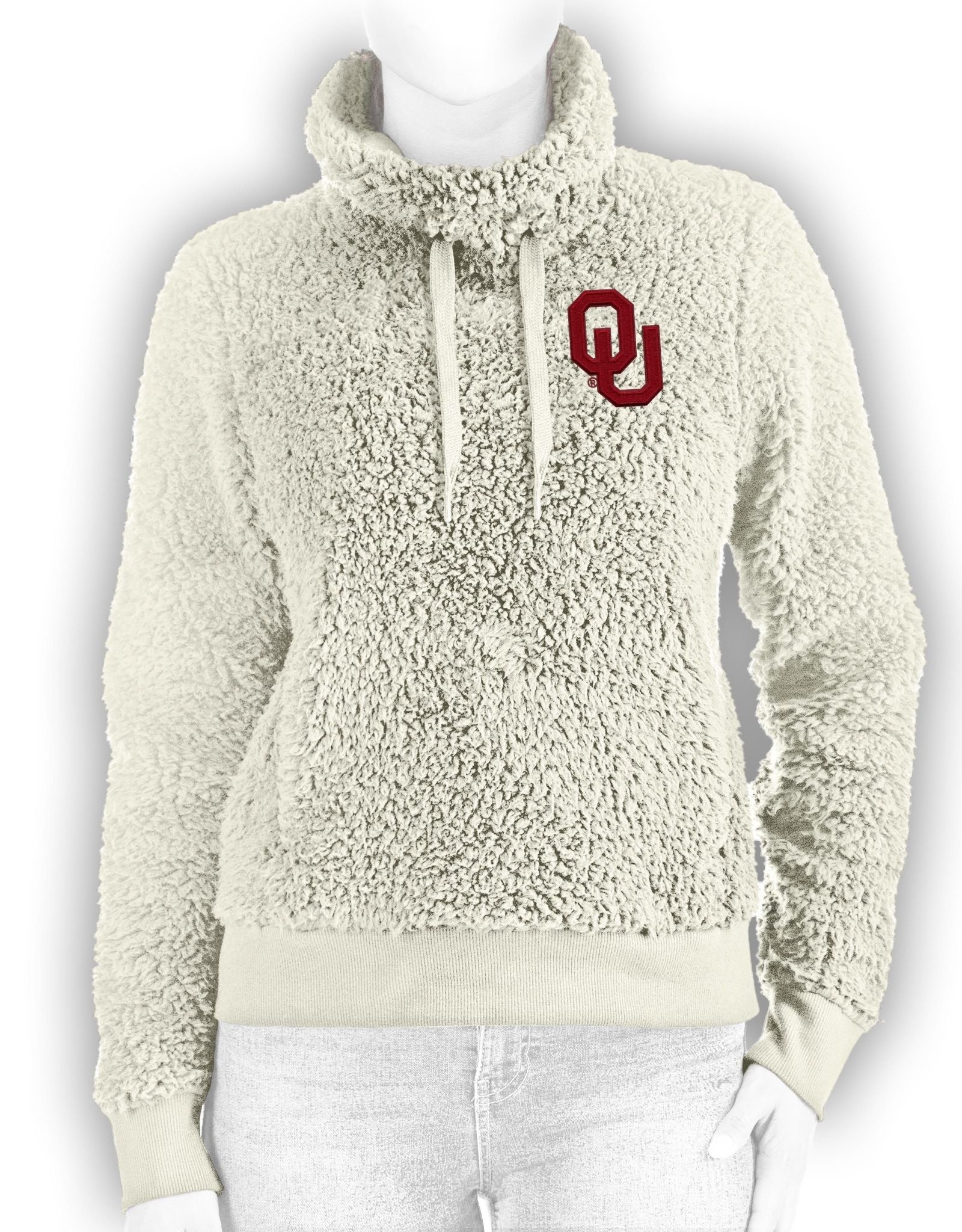 ivory sherpa pullover