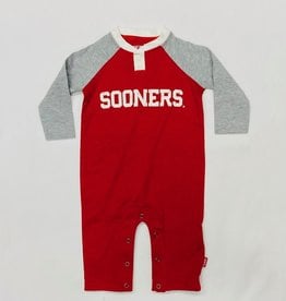 Infant OU Jersey Stripe Game Romper - Balfour of Norman