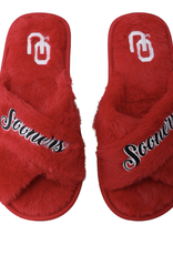 Forever Collectibles Women's Sooners Furry Slippers