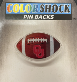 Color Shock OU Football  Acrylic Lapel Pin