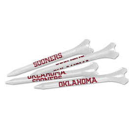 Team Effort OK Sooners White 40 Count Plastic 2 3/4" Golf Tees