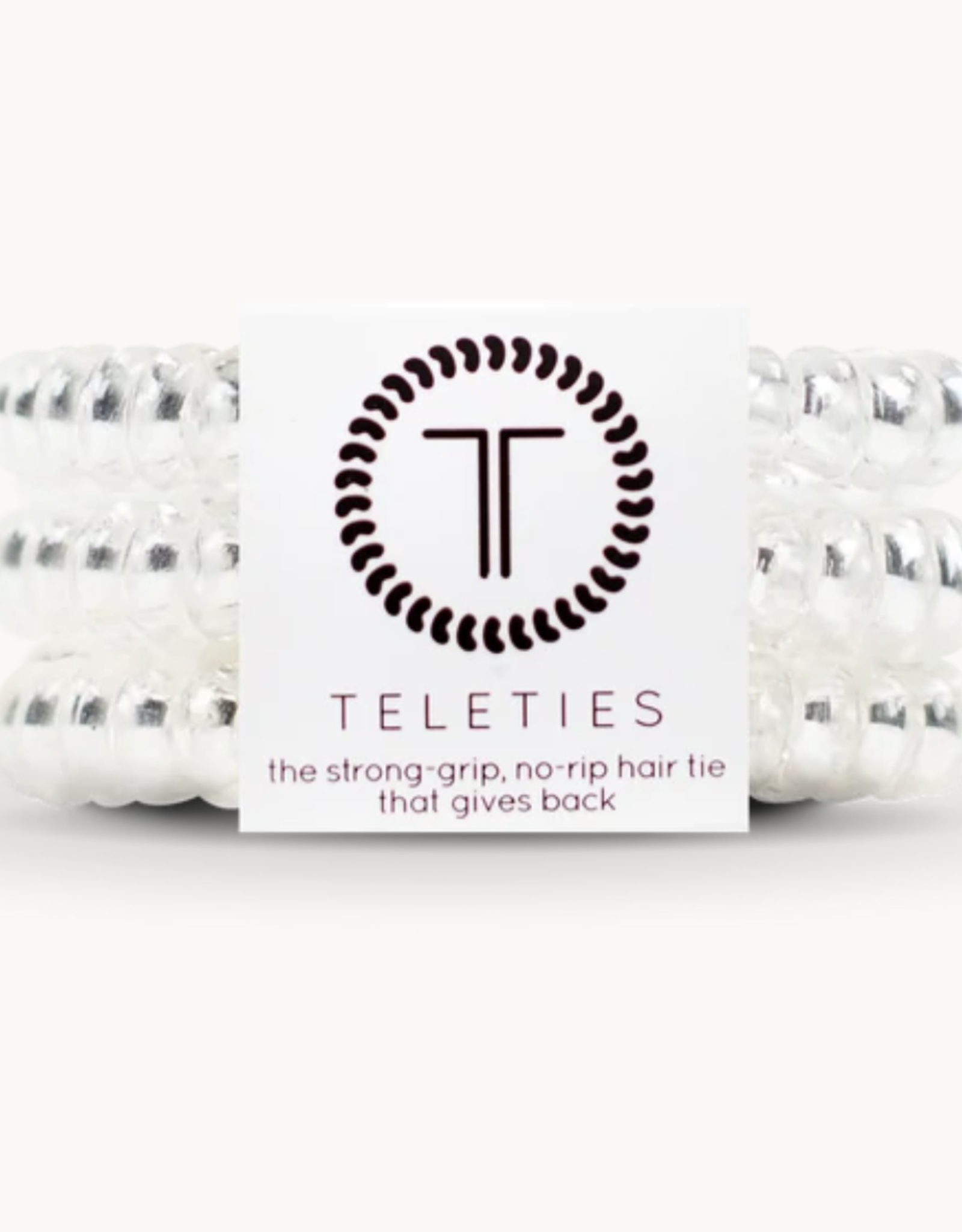 Teleties Crystal Clear Teleties-Small  3pk