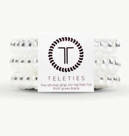 Teleties Crystal Clear Teleties-Small  3pk