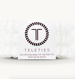 Teleties Coconut White Teleties-Large  3pk