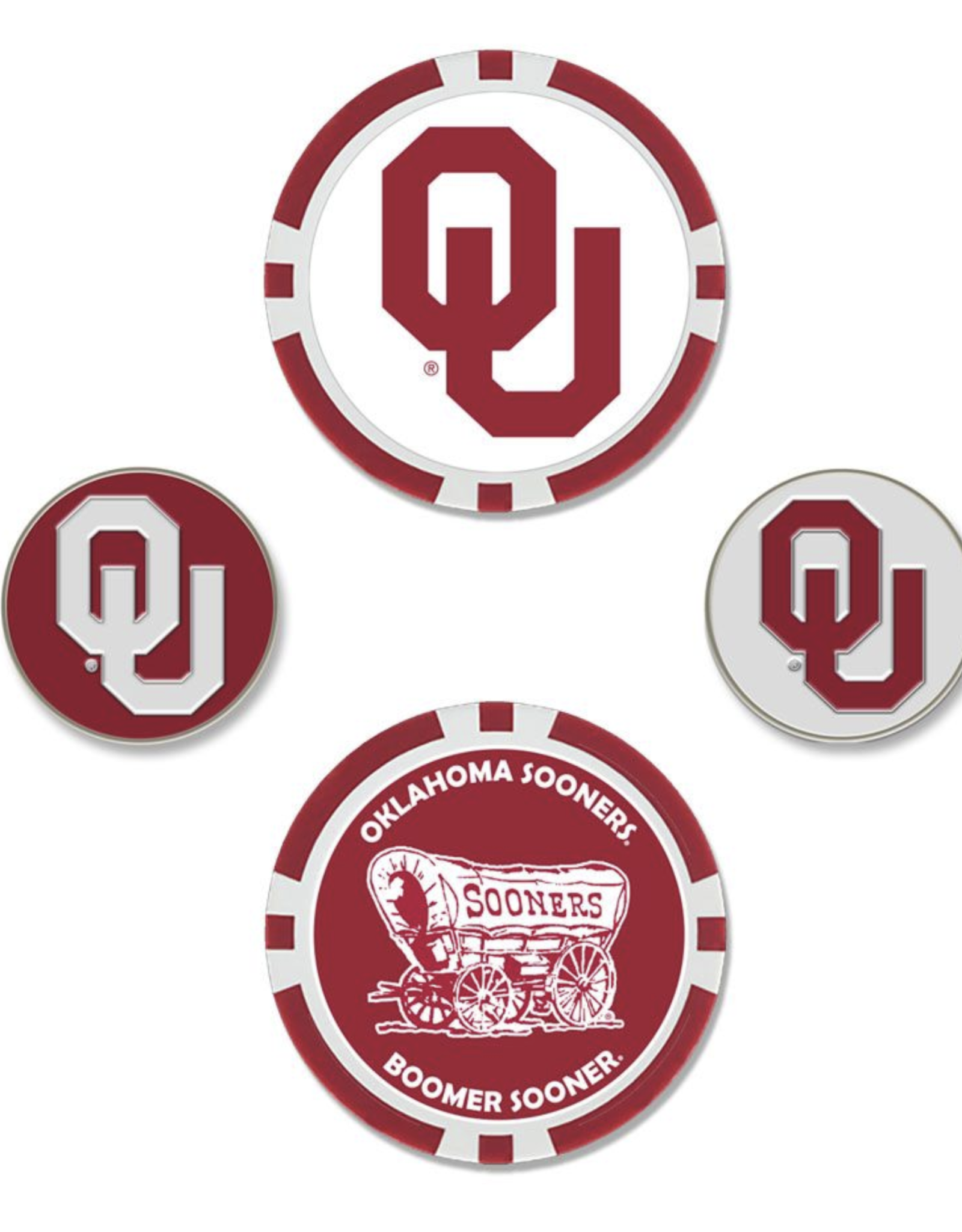 Team Effort Oklahoma Ball Marker Set