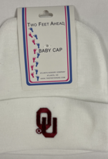 Two Feet Ahead OU Newborn Knit Cap White