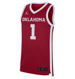 Jordan Men's Jordan Oklahoma Crimson #1 Replica Basketball Jersey