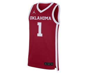 Jordan Men's Jordan Oklahoma Crimson #1 Replica Basketball Jersey