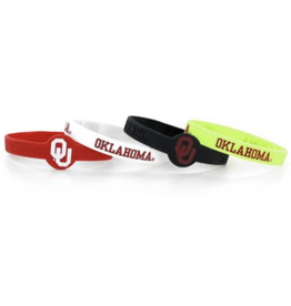 Aminco Oklahoma Silicone Bracelet 4-pack