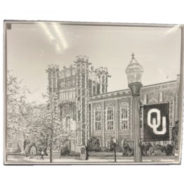 Valiant Gifts Oklahoma Campus Boxed Black and White Note Cards (10 Cards/Box)