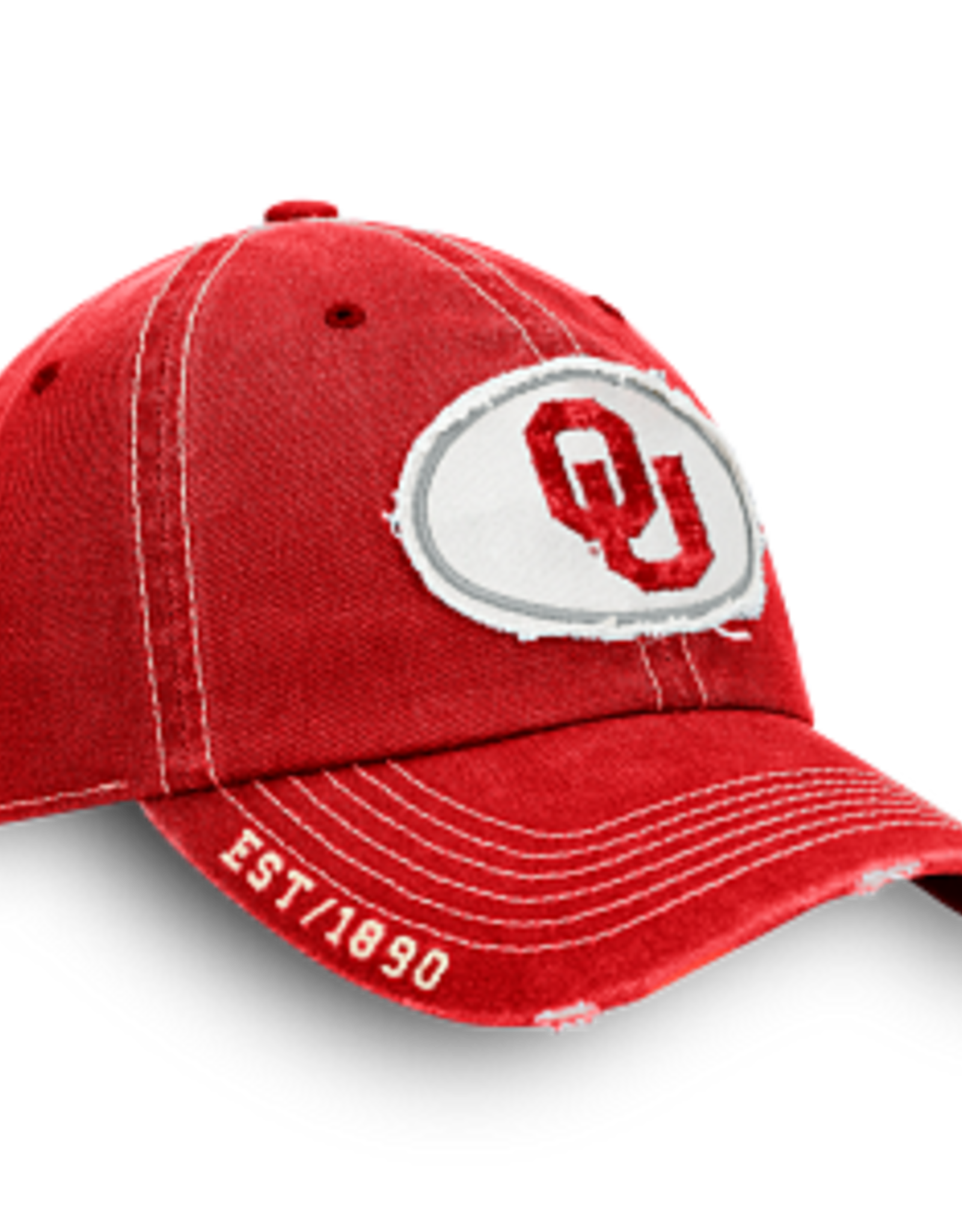 TOW Men's Kut Distressed Patch OU Adjustable Hat
