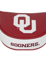 Team Effort Oklahoma Sooner NextGen Mallet Putter Cover Crimson and White