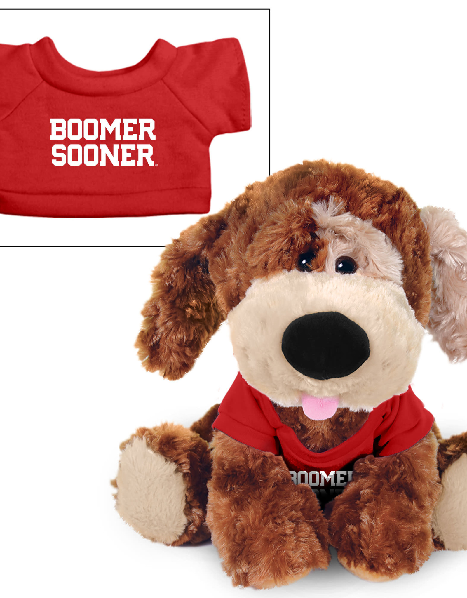 Chelsea Teddy Bear Luke Boomer Sooner Plush Dog 10"