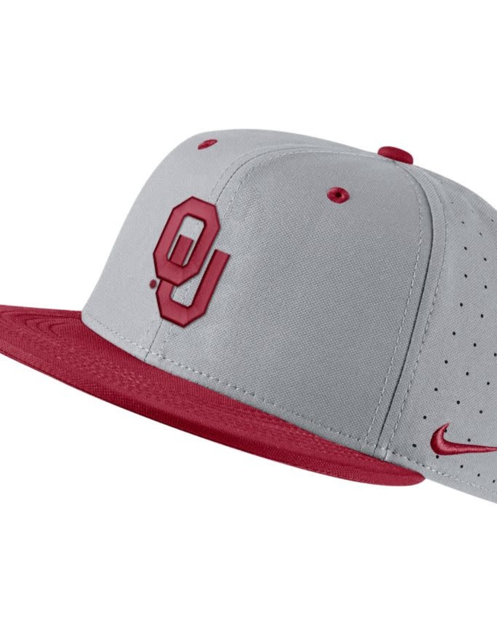 Nike Nike Oklahoma AeroBill On Field Gray/Crimson Bill Baseball Hat