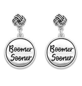 FTH x Boomer Sooner Twist & Shout Earrings