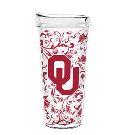 Indigo Falls OU Floral Tritan 22oz Tumbler w/ Lid