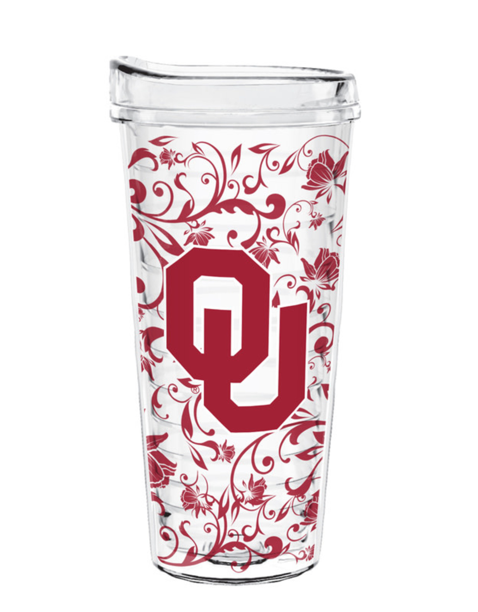 Indigo Falls OU Floral Tritan 22oz Tumbler w/ Lid