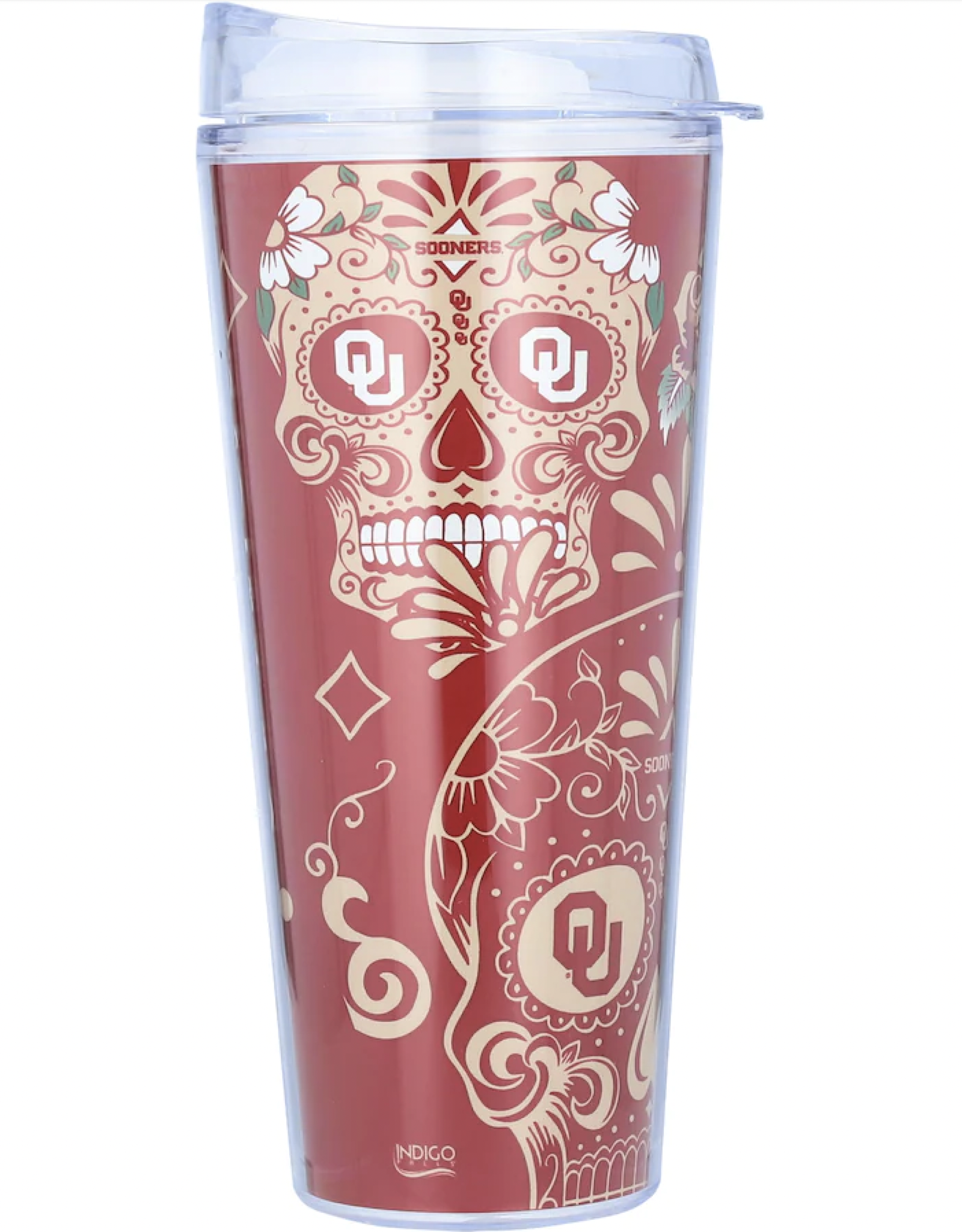 Indigo Falls OU Dia De Los Muertos Tritan 22oz Tumbler w/ Lid